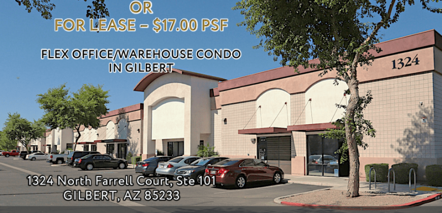 Turn-Key Industrial Condo with Office/Warehouse Mix – Gilbert, AZ