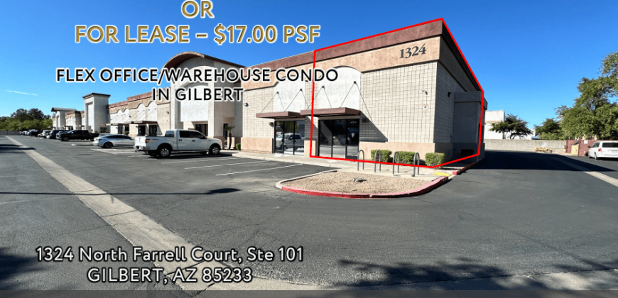 Turn-Key Industrial Condo with Office/Warehouse Mix – Gilbert, AZ
