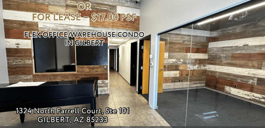 Turn-Key Industrial Condo with Office/Warehouse Mix – Gilbert, AZ