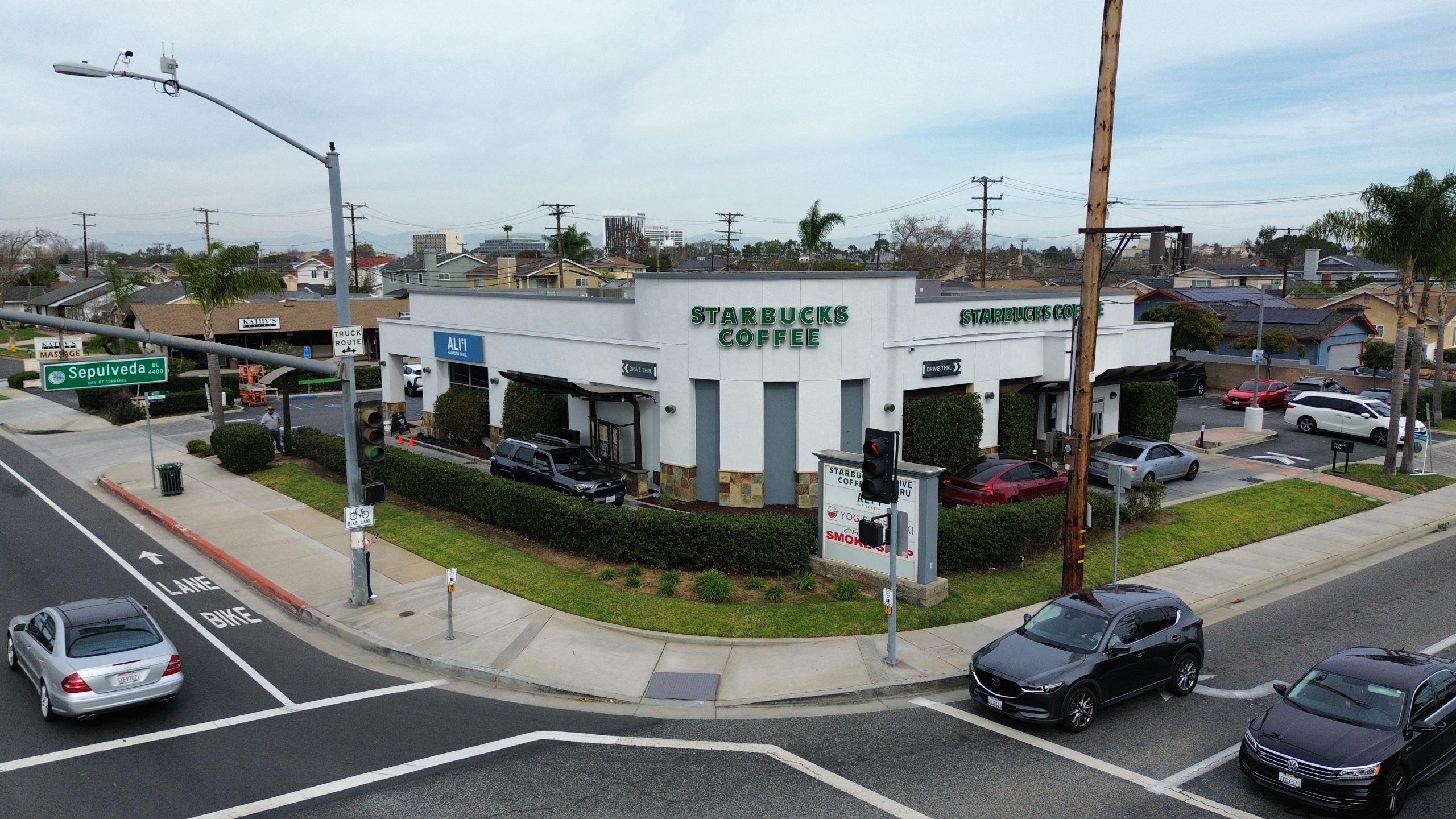 Starbucks Drive-Thru Anchored Center on Prominent Corner in Torrance, CA